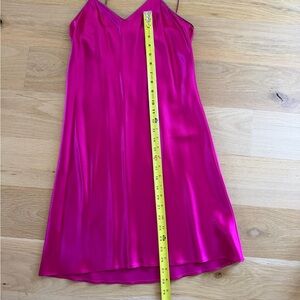 Helmut Lang Fuchsia Satin Dress